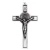 Krzyż metalowy z medalem Św.Benedykta 7 cm